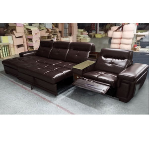 潘神电动牛皮沙发