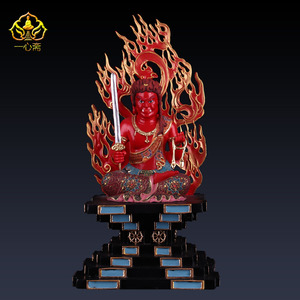 不动明王不动菩萨全纯铜彩密宗佛像供奉神像摆件生肖鸡守护本命佛