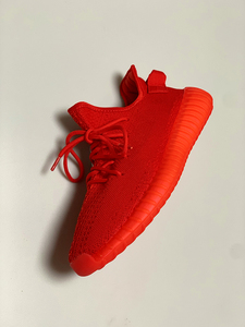 原创莆田鞋本命年红色运动鞋男华夫椰子350真爆女鞋国潮婚鞋情侣