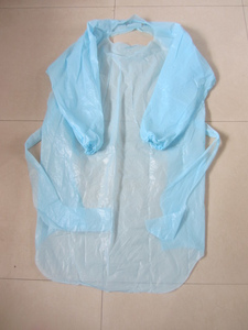 全新环保cpe塑料防水隔离衣一次性反穿衣 套头系带围裙独立包装