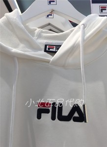 fila/ 斐乐专柜男子套头卫衣2021春季新款休闲时尚印花主题卫衣男