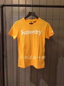 Superdry极度干燥T恤女圆领字母印花休闲20春夏新品潮牌W1010023B