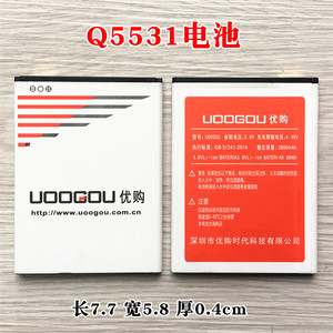 优购 UOOGOU L3手机电池 电板 Lebest L3mini电池 Q5531全新电池