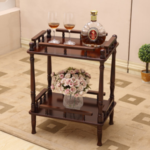 实木置物架子可移动花架沙发边几角几小茶几客厅茶水架简约小桌子