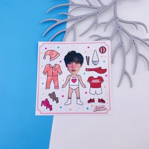tnt时代少年团换装不干胶透明贴纸卡通文轩新专辑同款周边