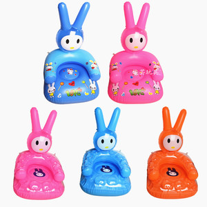 PVC玩具充气玩具厂家直销加厚喜洋洋兔子熊出没充气沙发儿童座椅