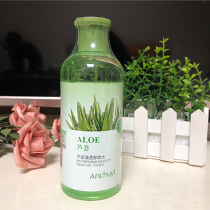 研春堂芦荟清透卸妆水300ml面部眼唇温和清洁无刺激三合一卸妆液