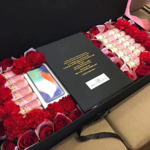 沈阳鲜花礼盒有钱花惊喜盒子抖音同款土豪礼物告白同城速递