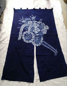 苗族蜡染门帘纯手工扎染植物染贵州云南民族风格门帘板蓝根染织