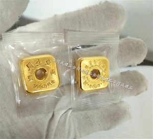 仿真金条金砖金店银行样摆周生生金块金条结婚装饰送收藏金条金块