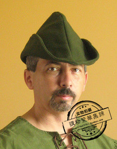 代购中世纪凯尔特文艺复兴larp sca农民forester罗宾汉经典帽子男