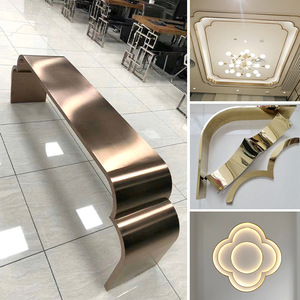 不锈钢门套圆弧拱形门框吊顶角花收边条定制酒店电梯门金属包边条