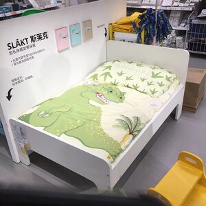 ikea国内代购宜家斯莱克儿童床可加长床框架带床板可调节伸缩床