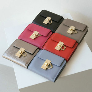 2021新款韩国东大门omnia牛皮真皮时尚中短款双层两折女式小钱包