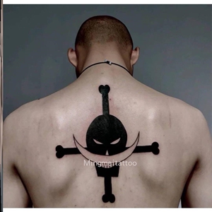 海贼王罗纹身贴动漫海贼王白胡子贴背草本果汁纹身刺青持久防水