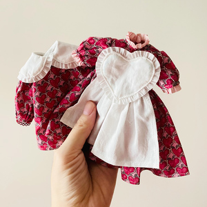 blythelizmade小布娃衣ob24爱心可爱套装连衣裙6分洋装材料包衣服