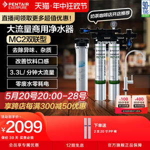 爱惠浦everpure商用净水器自来水过滤器奶茶店净水机滤水器MC2