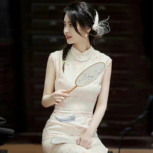 旗袍修身明星同款