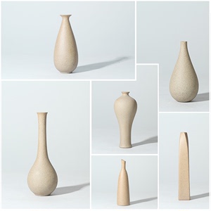 创意小花器现代个性手工陶瓷日式花插花瓶客厅家居装饰工艺品摆件