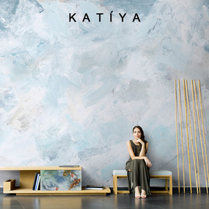 Katiya轻奢涂鸦墙布法式北欧壁纸背景墙简约现代手绘壁画房间电视