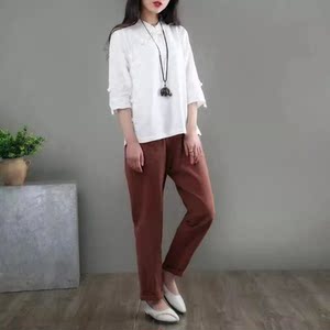 棉麻素麻中国风女装