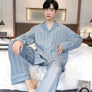 病号服病人服医院患者病员睡衣男长袖套装梭织棉布纯棉男士家居服