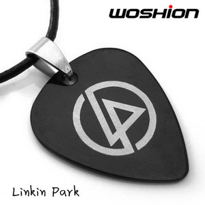 沃森乐器 个性金属朋克摇滚钛钢拨片项链Linkin Park 林肯公园 LP