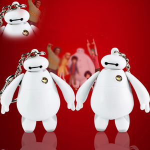 可爱大白玩具卡通系列玩偶塑料模型礼品钥匙扣挂件箱包挂坠百搭款