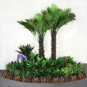 仿真植物造景景观池假丛林绿植花坛小型花园花廊美陈装饰商场创意