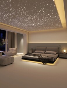 酒吧星空顶天花板满天星光纤灯家装影音室卧室客厅餐厅台球厅足浴