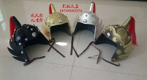 包邮影视戏剧头盔古代将军士兵帽子儿童道具古装盔甲花木兰头饰