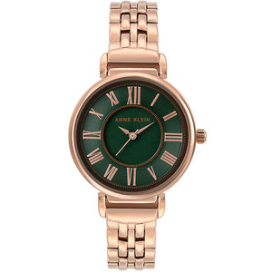 anne klein女士手表ak简约时尚ins小绿盘dw防水石英腕表2158