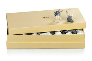 罗比罗丹十二生肖白酒杯复古风格烈酒杯进口水晶玻璃锡制酒具套装