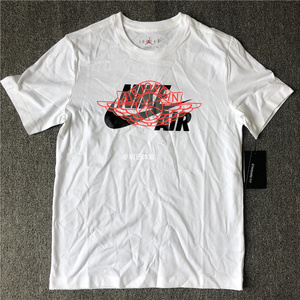 正品耐克 nike 男子aj大logo飞翼篮球运动休闲t恤 cu1980-100