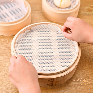 蒸包子蒸笼垫硅胶蒸布食品级蒸馒头垫布圆形不粘家用蒸饭布笼屉布