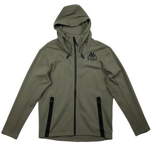 kappa卡帕男士运动休闲外套夹克拉链连针织防风帽衫k0812mk02