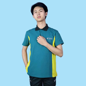 夏季新款邮政短袖工作服t恤定制投递员物流ems邮局polo衫印字logo