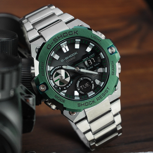 casio卡西欧晶晶专卖店天猫卡西欧石英手表男款gshock绿水鬼钢铁之