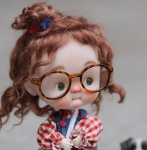 小布blythe娃娃头发qbaby假发马海毛小卷毛娃发小啾爆炸头泡面卷