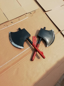 武术兵器不锈钢开山大斧李逵板斧长斧表演健身影视道具器械未开刃