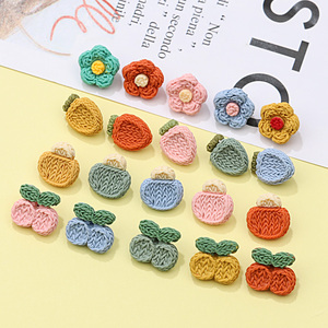 儿童纽扣可爱卡通毛线水果图案扣宝宝衣服毛衣外套扣子装饰配件扣