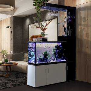 酒柜鞋柜鱼缸一体