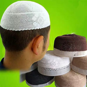 手工棉线帽针织帽回族男士帽子瓜皮帽网帽夏凉帽少数民族服装服饰