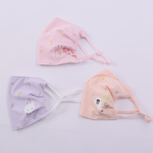 儿童冰丝口罩女童春夏天薄款防护防晒中大童小学生面罩防尘透气潮