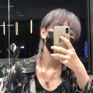 假发男短发日系鲻鱼头韩版帅气女狼尾头逼真自然学生男士全头套式