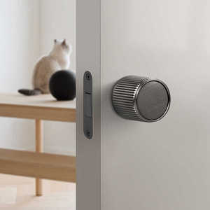极简圆球形门锁卧室磁吸静音房间门把手家用生态简约室内木门锁具