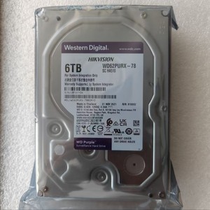 西部数据WD62PURX机械硬盘6t监控硬盘 监控录像机专用西数紫盘