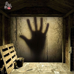 3d万圣节灵异恐怖主题墙纸吓人鬼屋装修狼人杀密室逃脱剧本杀壁纸