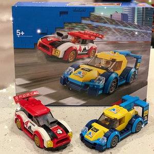 兼容乐高60256竞速赛车城市组系列男孩子拼装积木小颗粒益智玩具