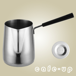 304不锈钢咖啡拉花杯长柄 专业咖啡工具加厚拉花缸奶泡壶 可加热